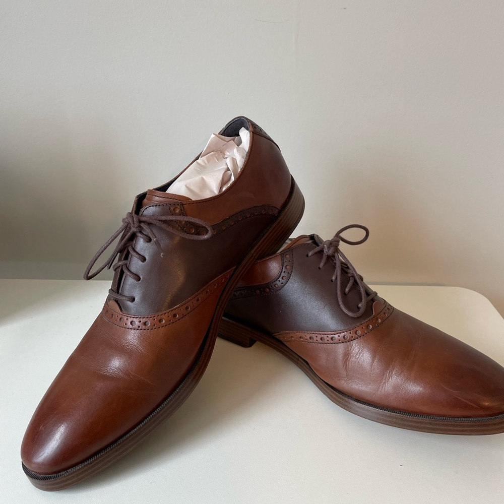 Cole Haan Mens Oxford 2 Tone Dress Shoes - Size 9.5